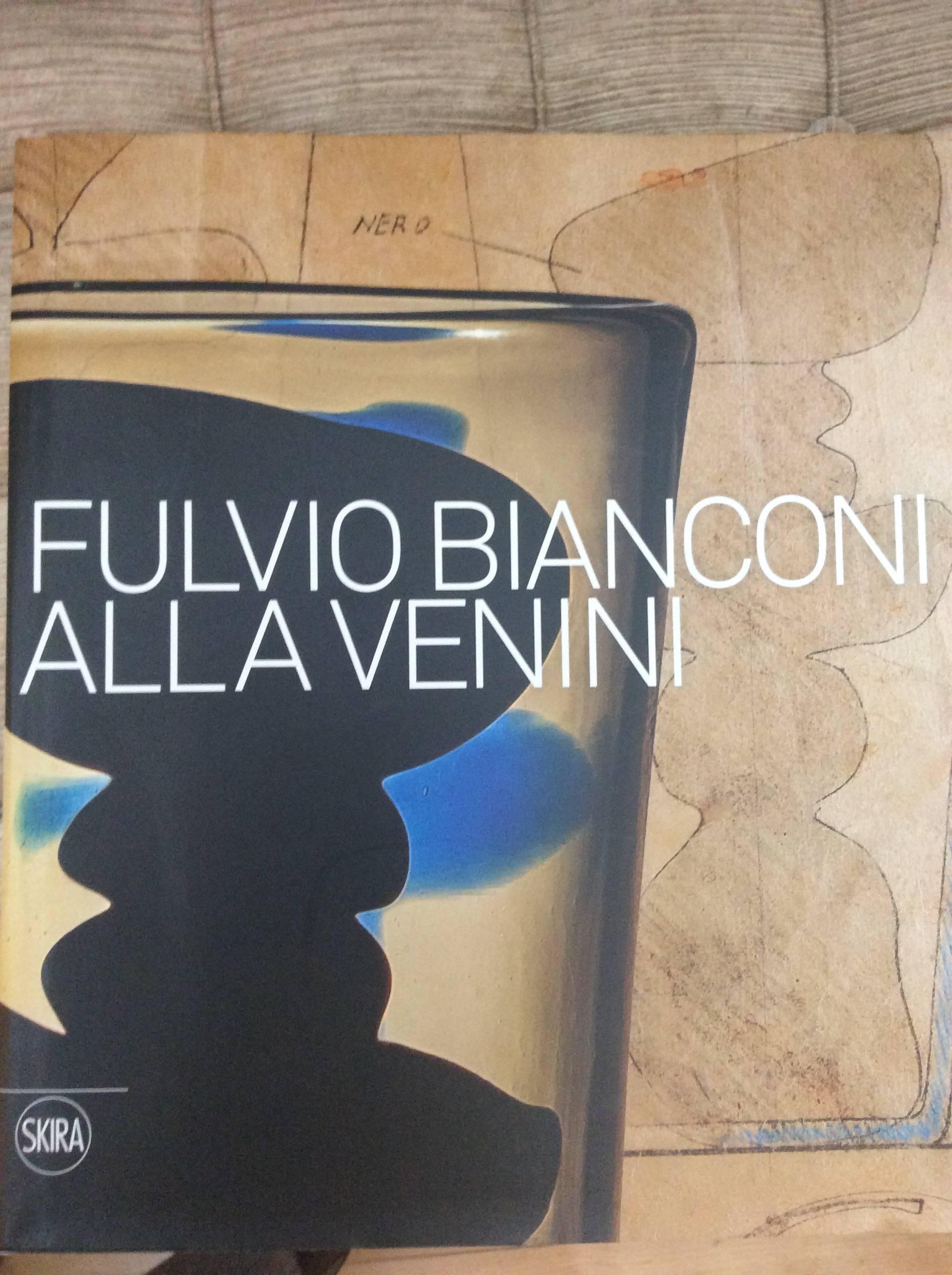 Mid-20th Century Italian Mid-Century Murano Glass 'Fazzoletto' by Fulvio Bianconi for Venini For Sale