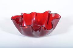 Italienisches Murano-Glas 'Fazzoletto' aus der Jahrhundertmitte von Fulvio Bianconi für Venini