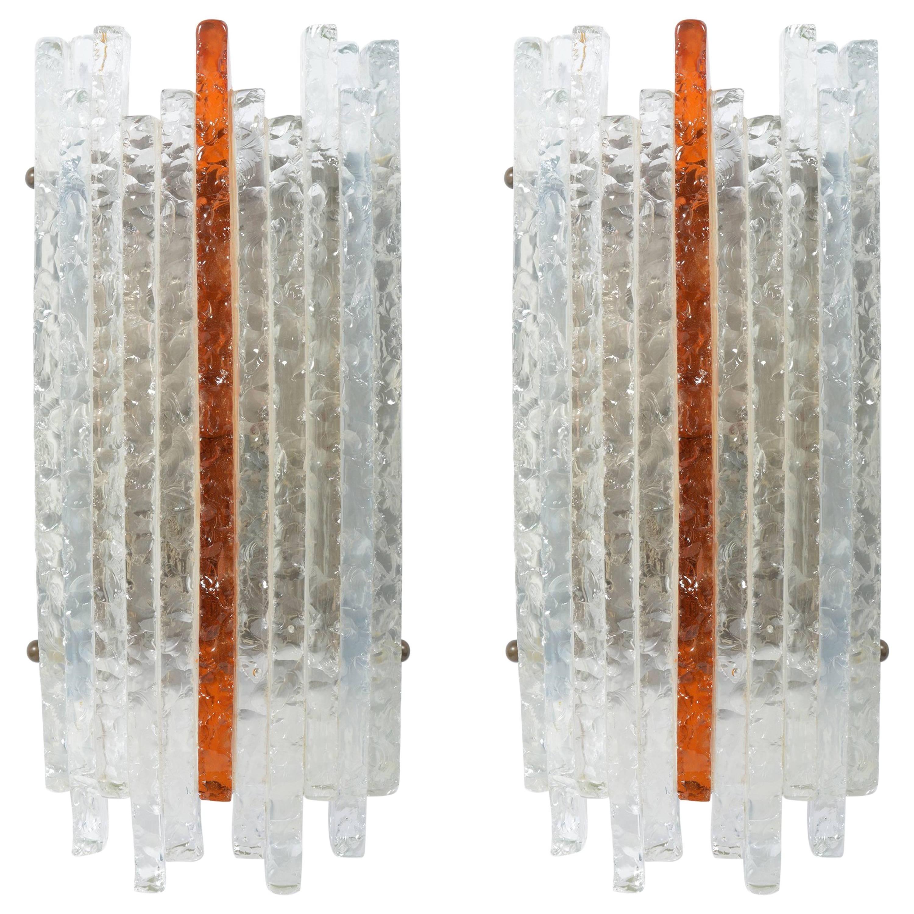 Pair of Mid-Century Wall Light Sconces by Poliarte