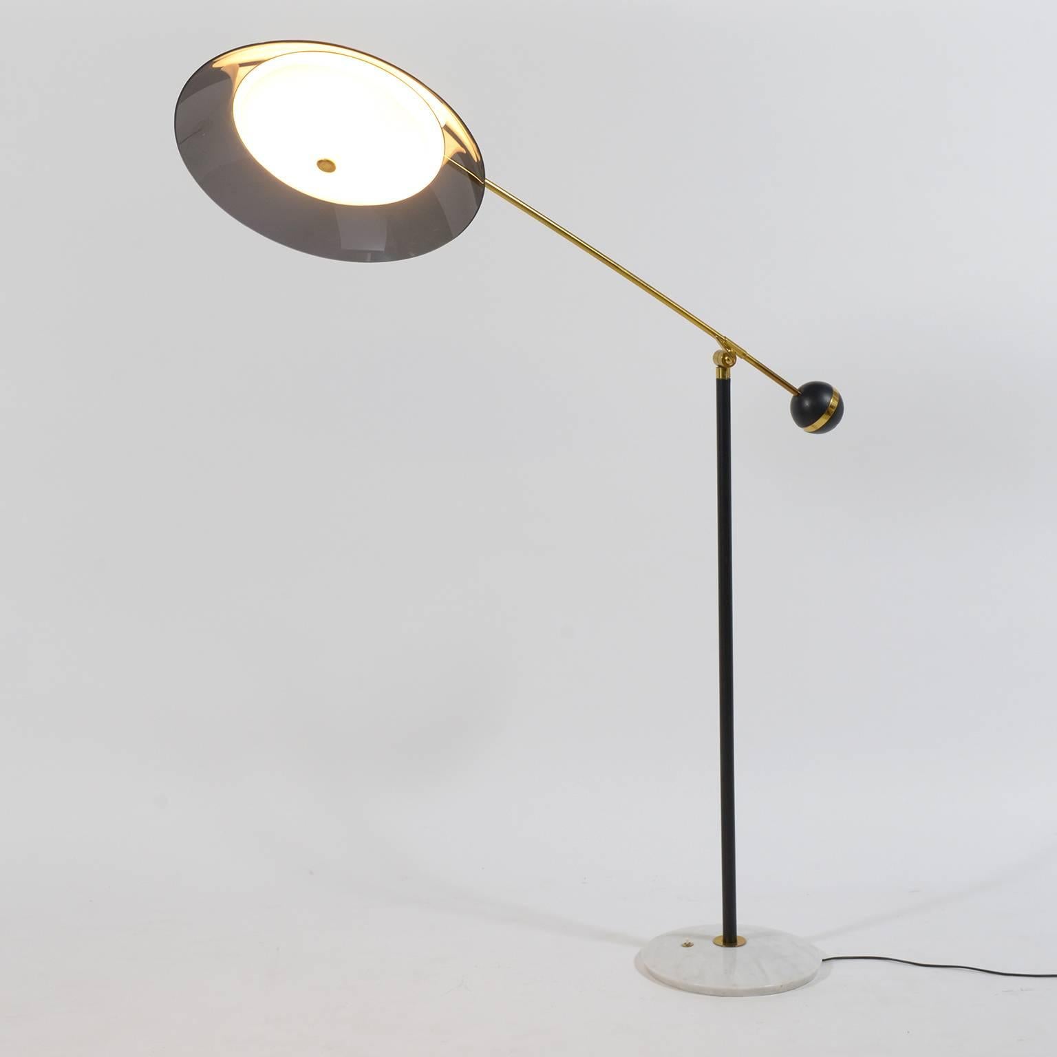 Stilux Milano Italian Midcentury Adjustable Standig Lamp , 1960. 3