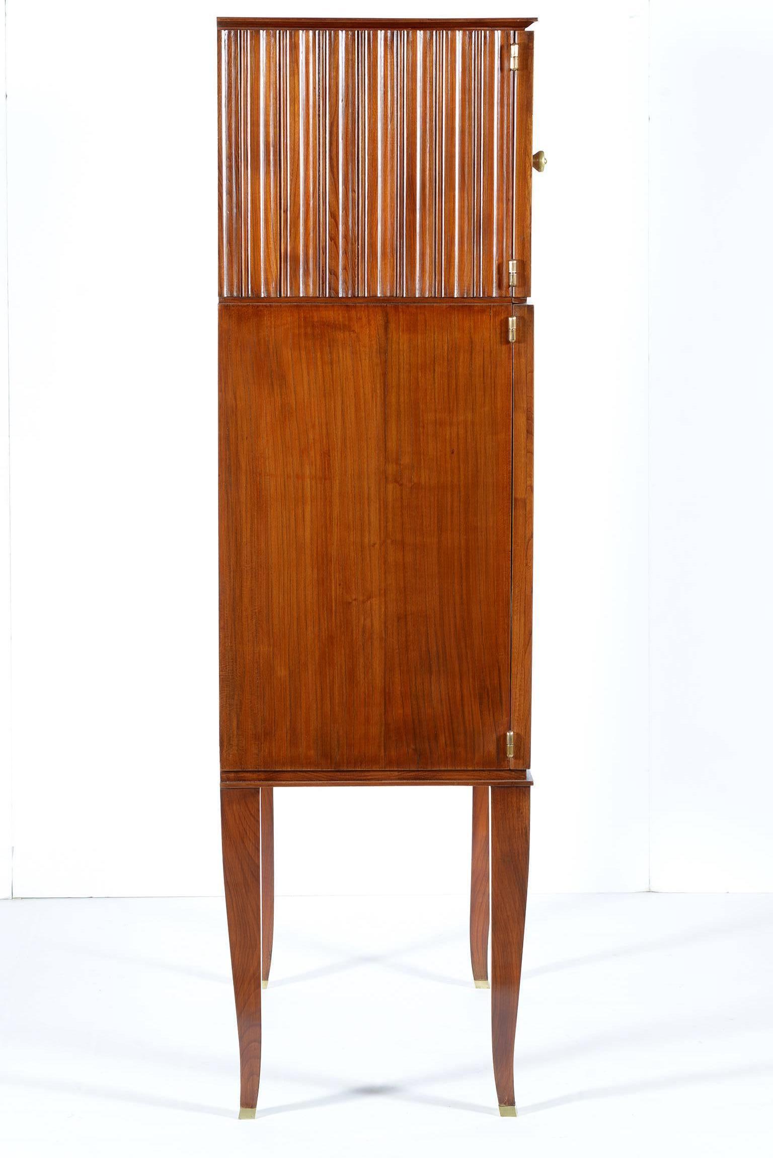 Italian 1940's Cherry wood cabinet by Ernesto Nelli -Florence-