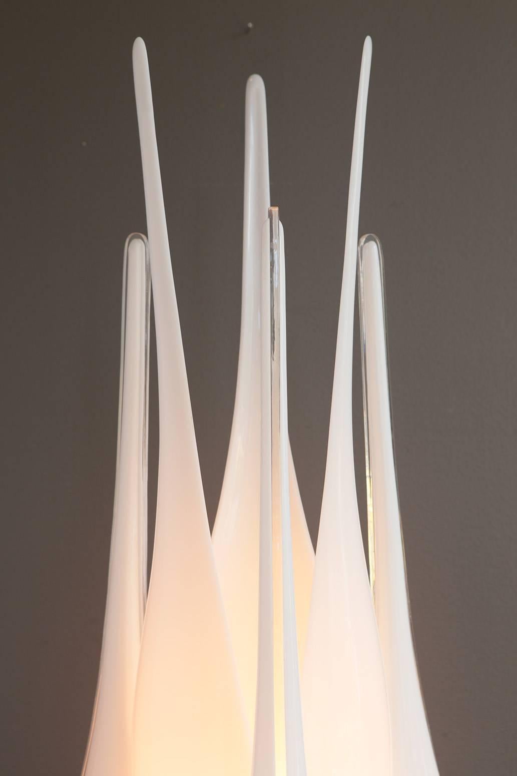 Late 20th Century Rougier Tulip Form Table Lamp