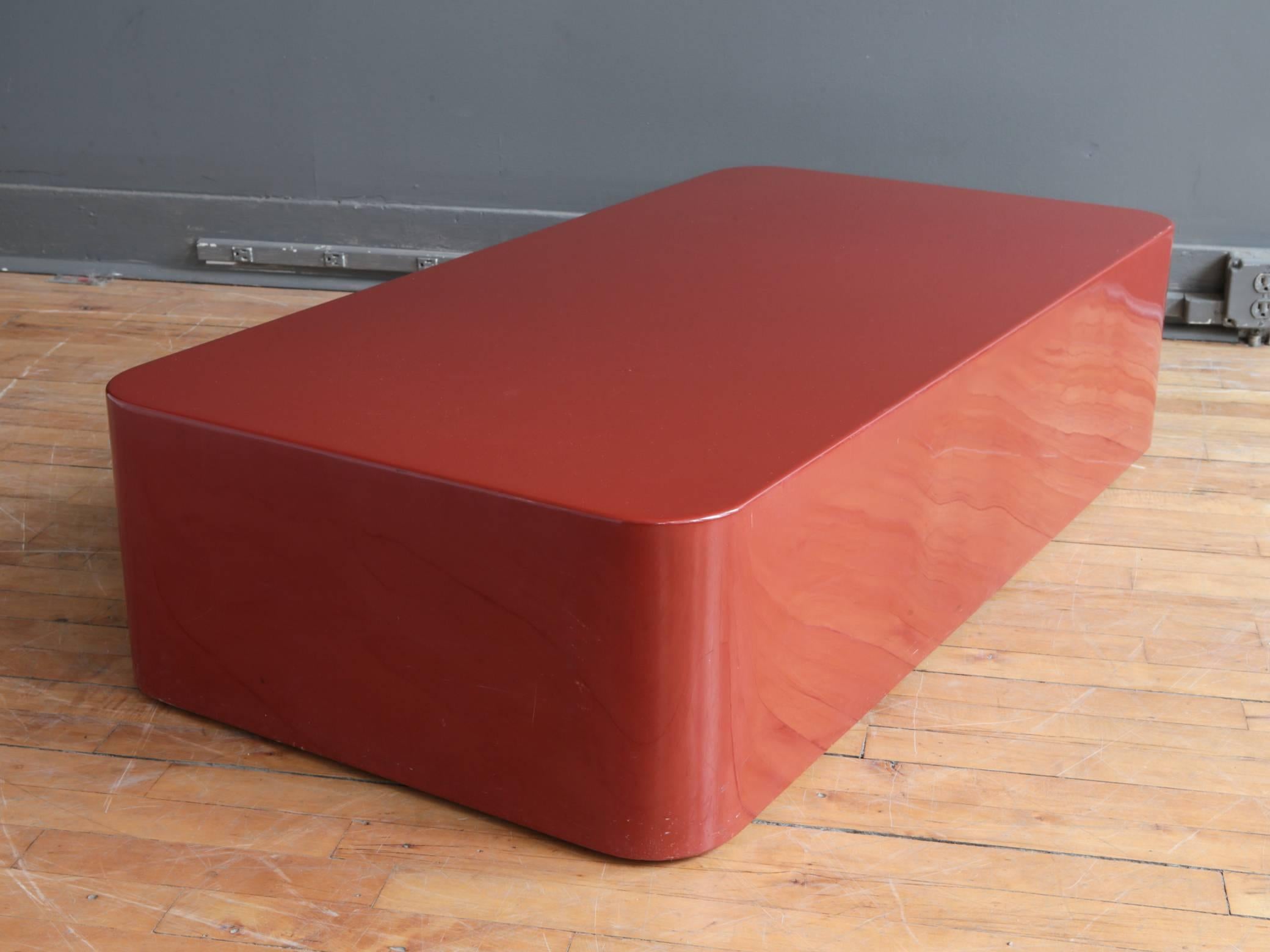 Lacquer Coffee Table by Giacomo Passera In Good Condition In Cambridge, MA