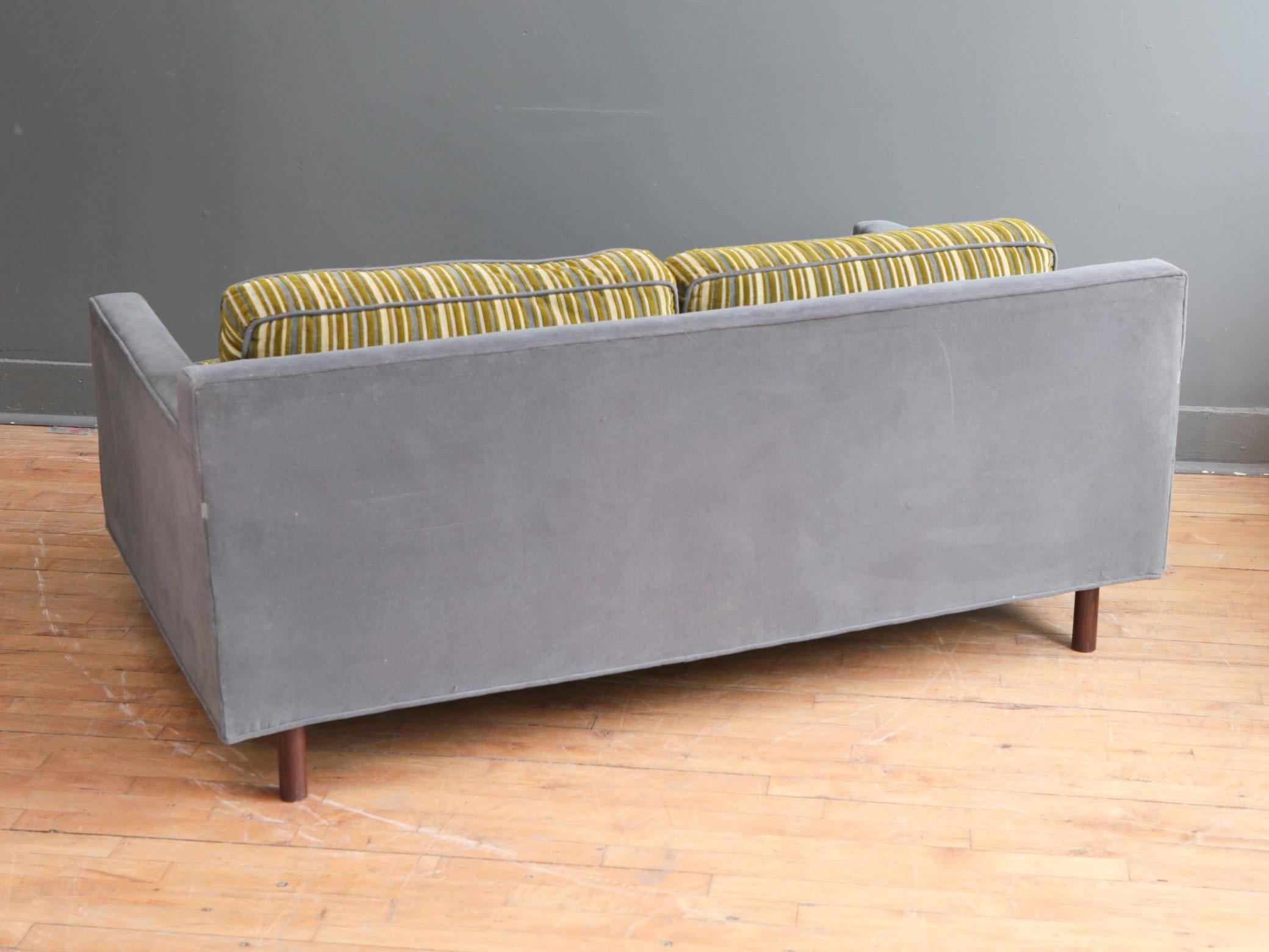 American Mid-Century Modern Loveseat in the Style of Harvey Probber