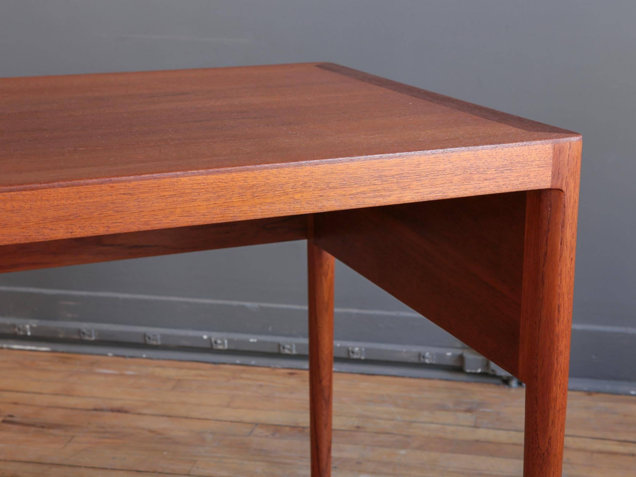 Rare Hans Wegner Teak Writing Desk In Excellent Condition In Cambridge, MA