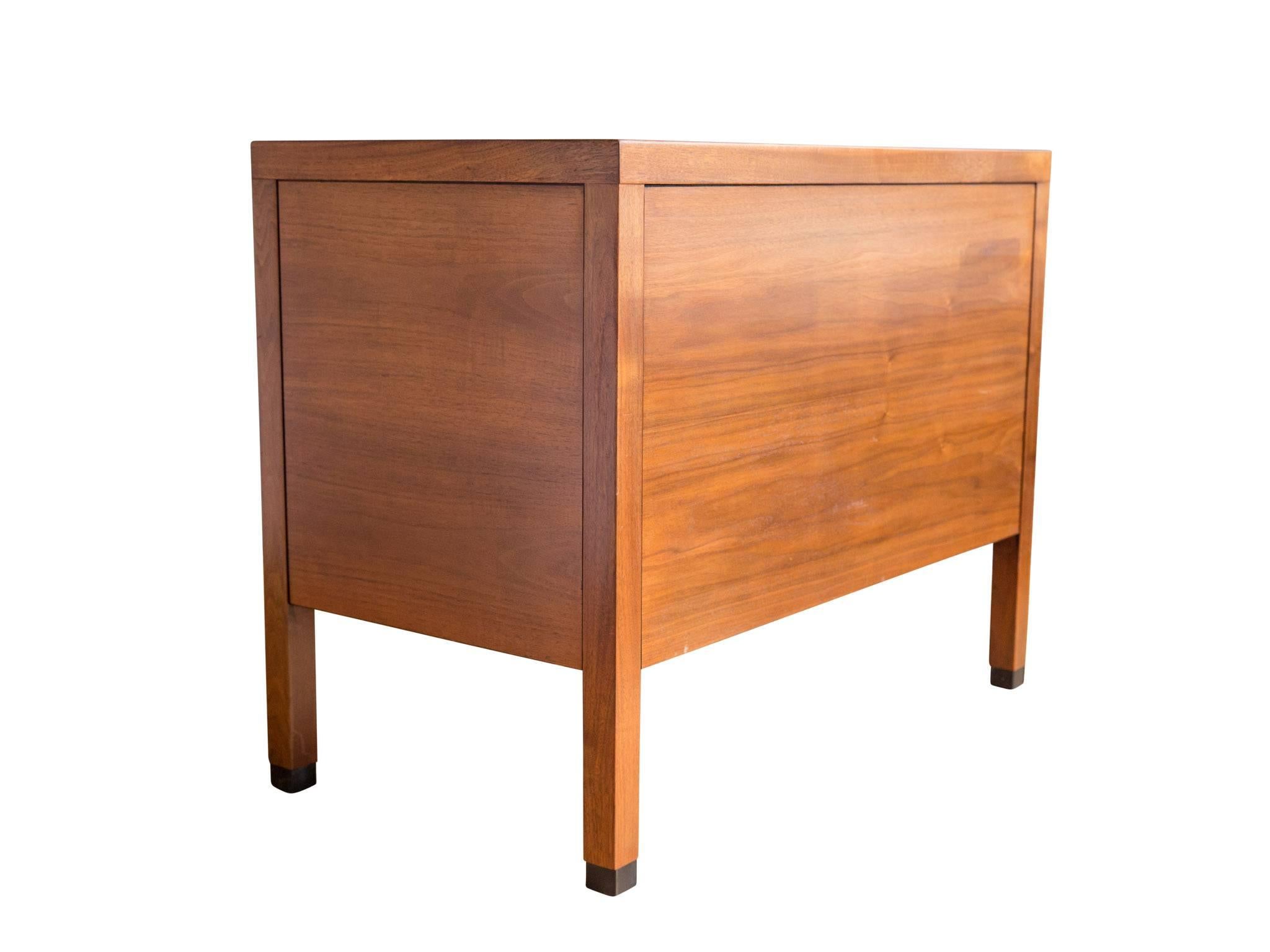 Walnut Cabinet Attributed to Paul McCobb for Directional In Excellent Condition In Cambridge, MA