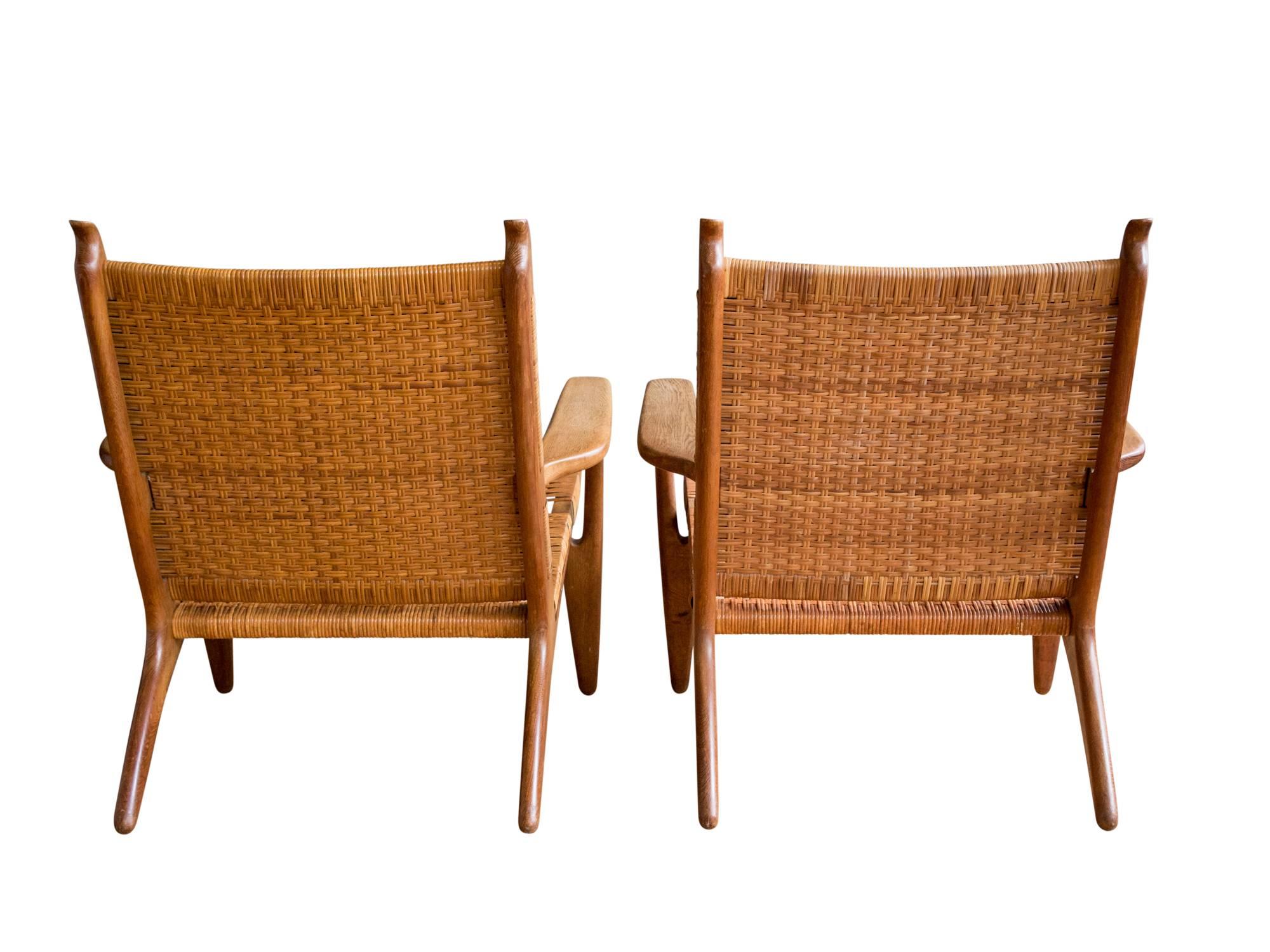 designer cane and oak furniture