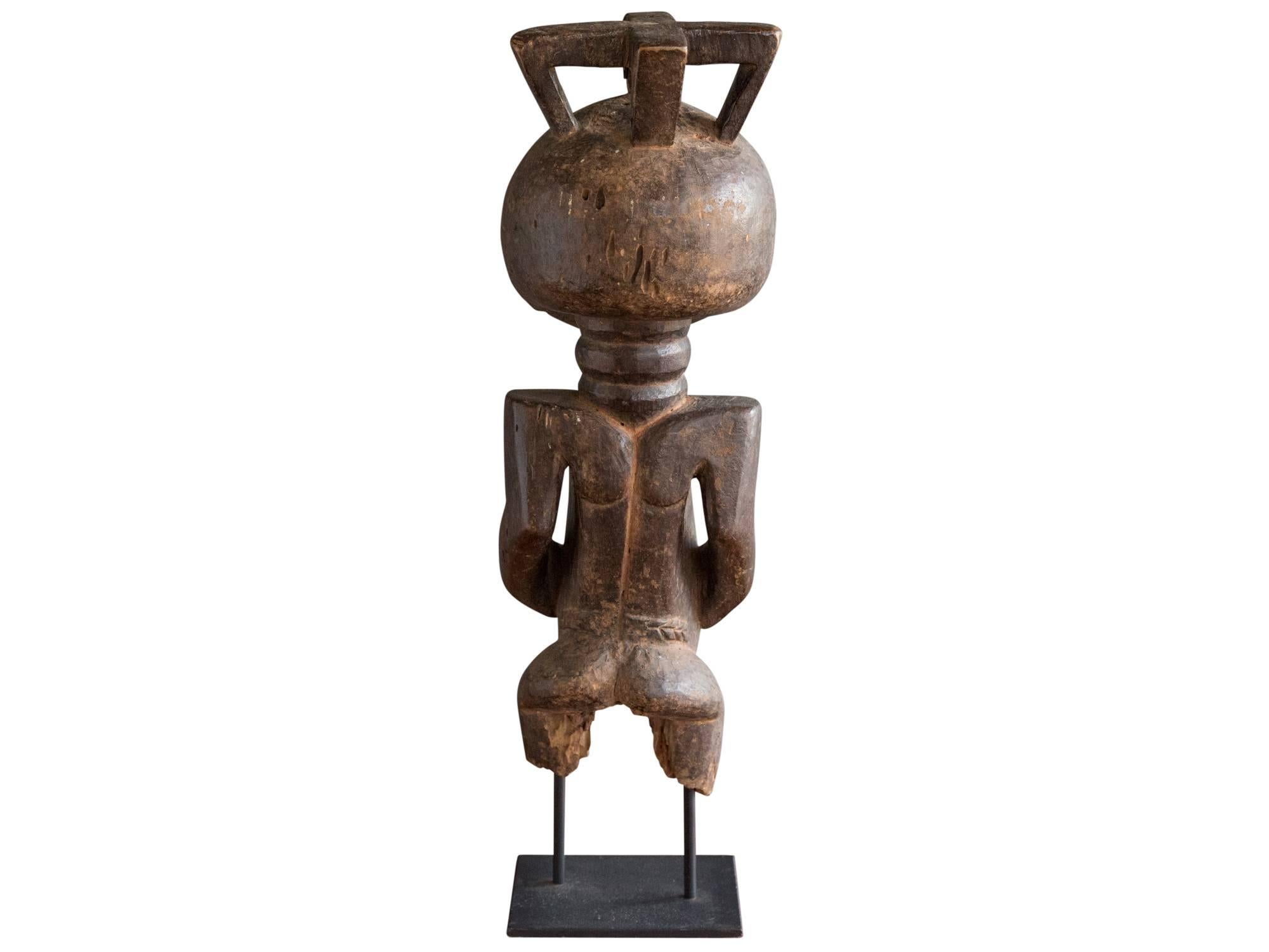 Congolese Hemba Carved Wood Male Ancestor Figure For Sale