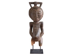 Hemba Carved Wood Male Ancestor Figure
