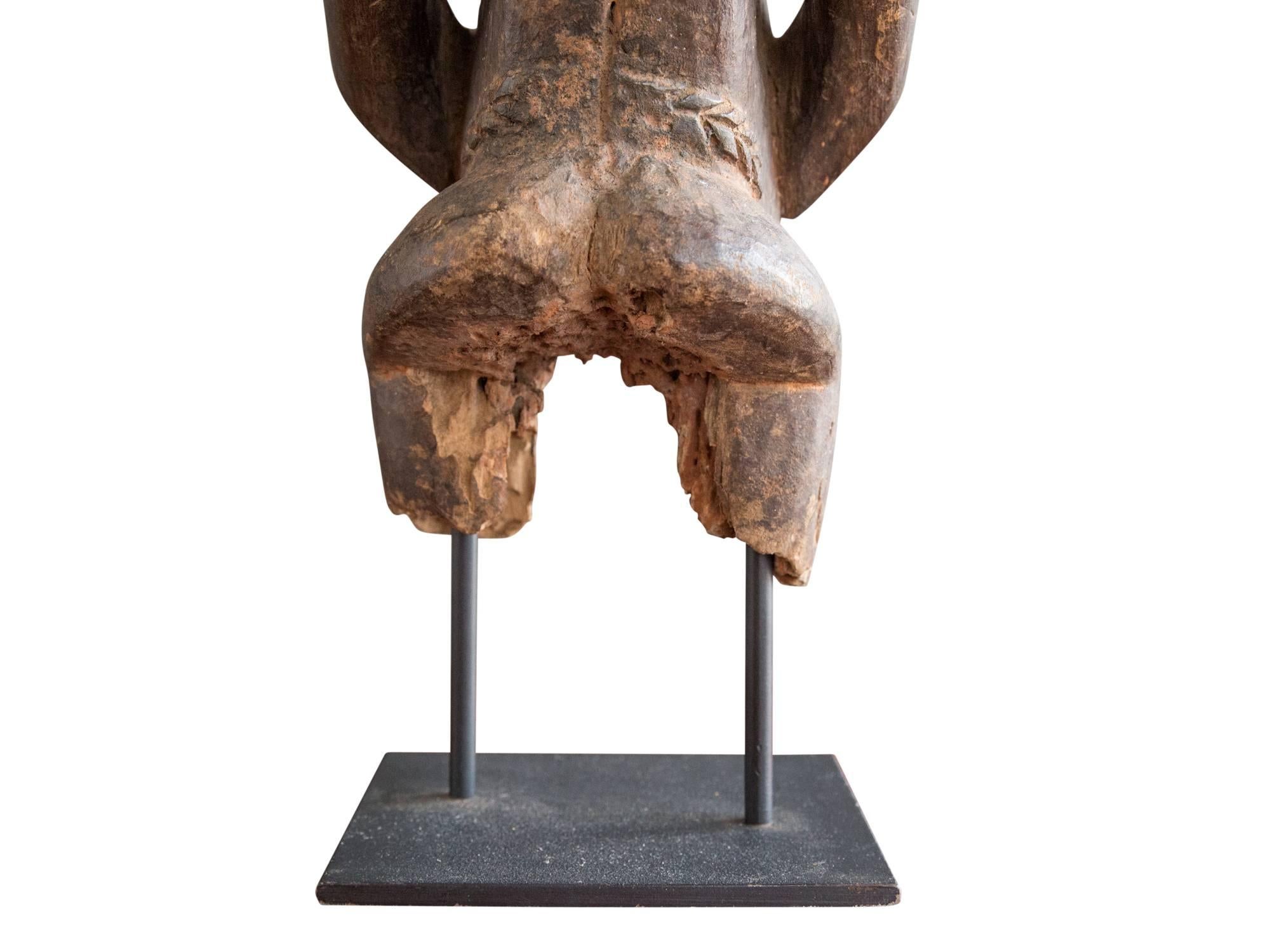 Hemba Carved Wood Male Ancestor Figure For Sale 2