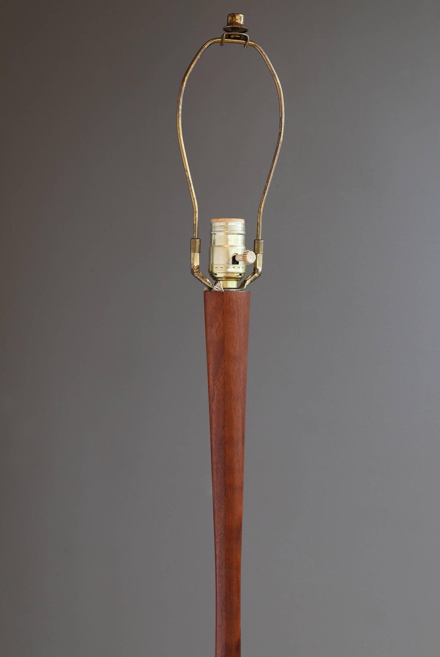 Mid-Century Modern Teak Floor Lamp by Laurel Lamp Co.