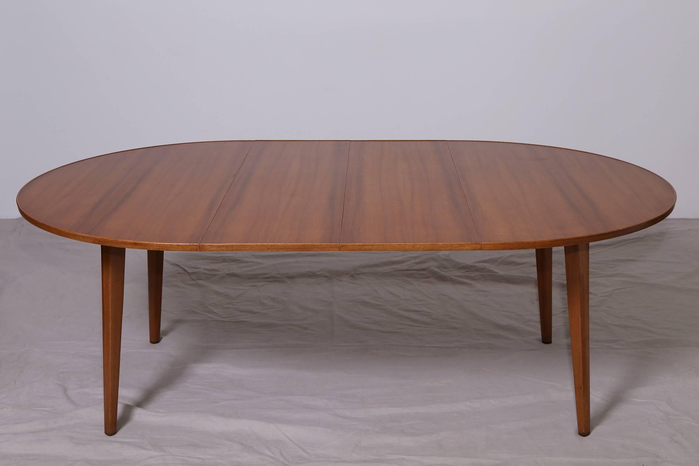 American Bleached Mahogany Dining Table by Edward Wormley for Dunbar