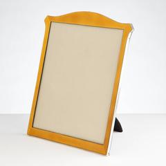 Stunning Art Deco Silver and Enamel Photograph Frame, Birmingham, 1922