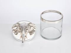 Elephant Mask Handle Novelty Ice Bucket Austria Circa 1930