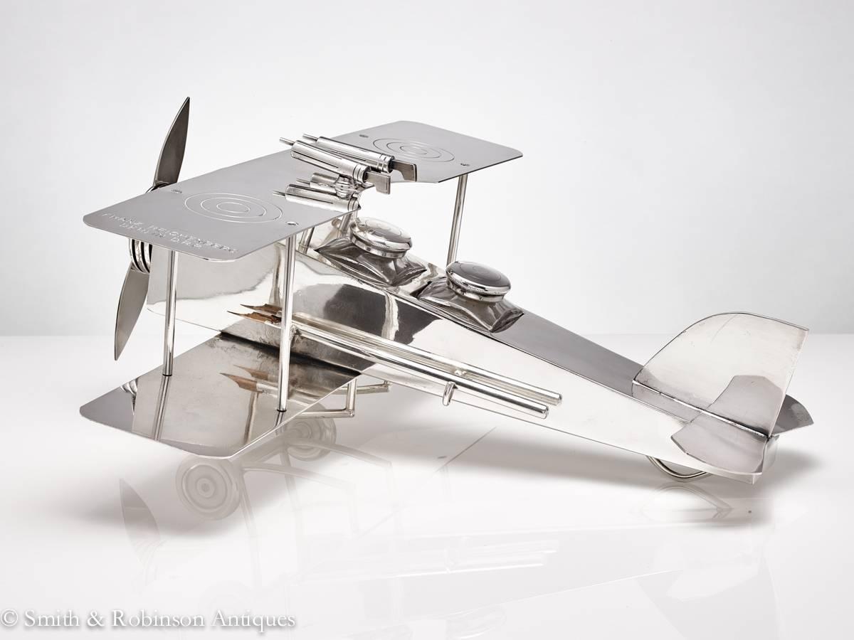Large Bi-Plane Desk Companion by F. Reichenberg, Germany, circa 1920-1925 In Excellent Condition In London, GB