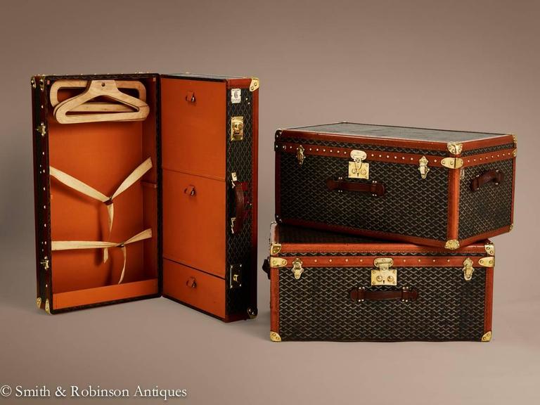 Wonderful Vintage Collection of Goyard Luggage, French, circa 1920 For