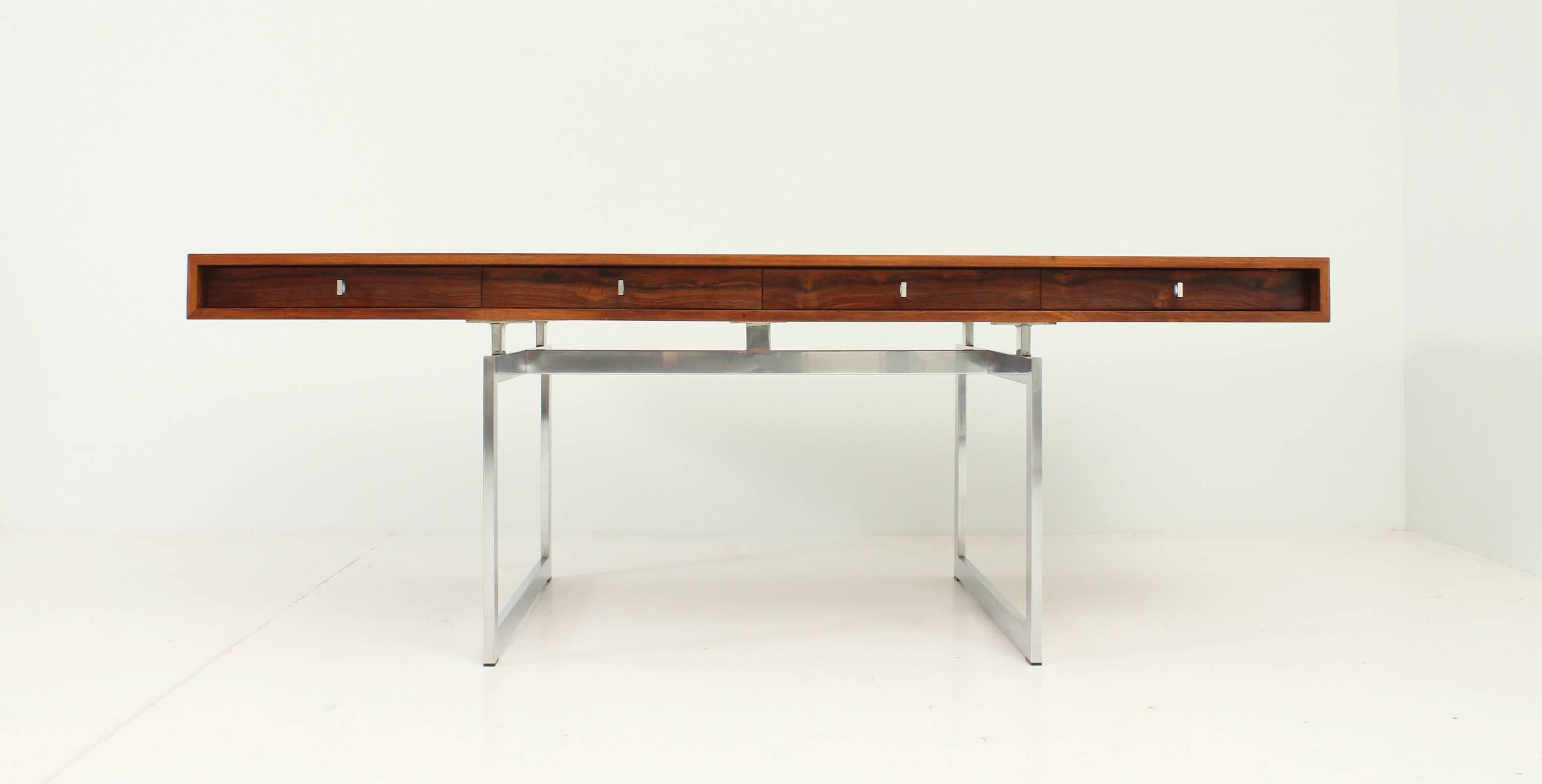 Mid-Century Modern Bodil Kjaer Rosewood Desk by Pedersen and Søns