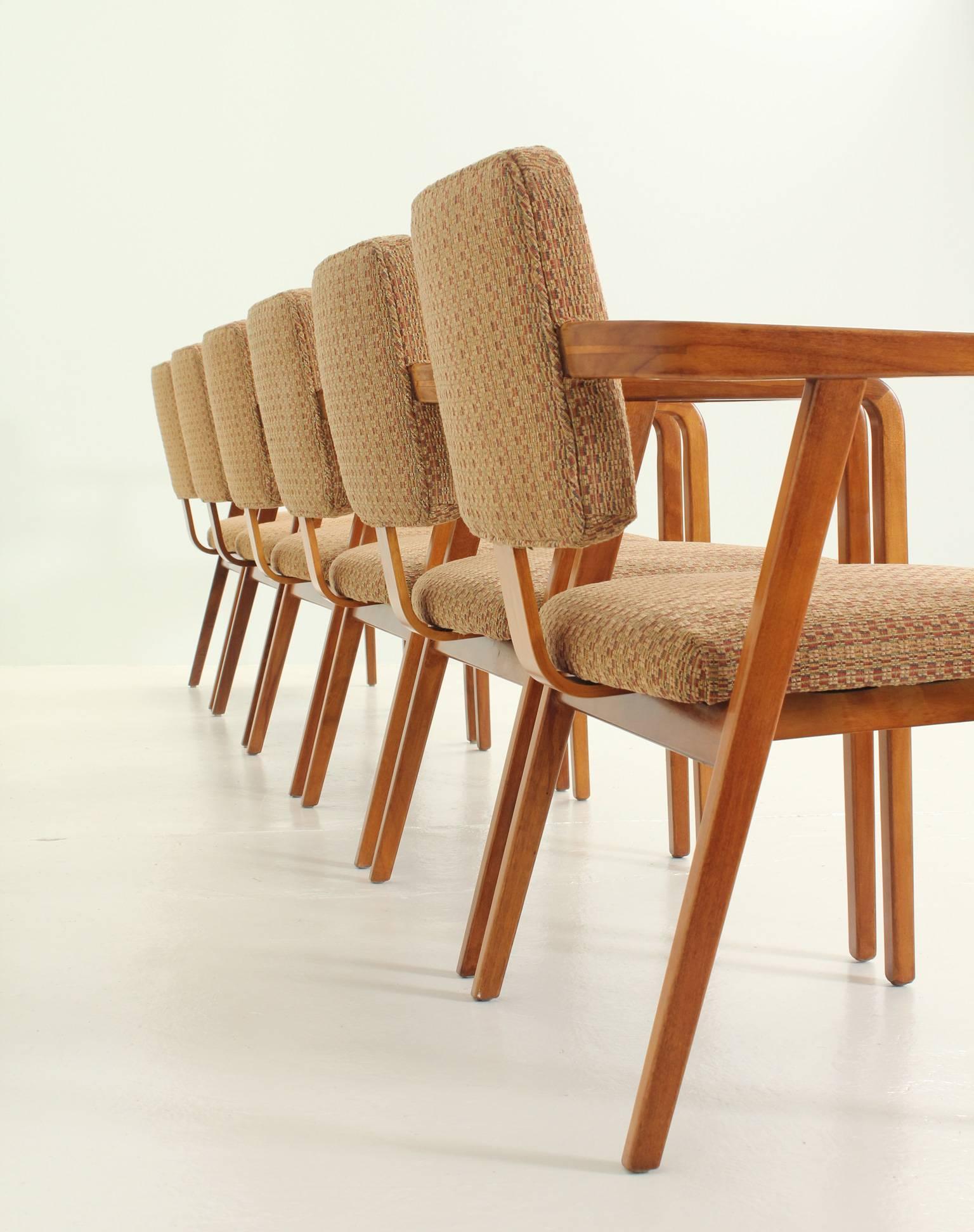 Set of Six Early Armchairs by George Nelson 1