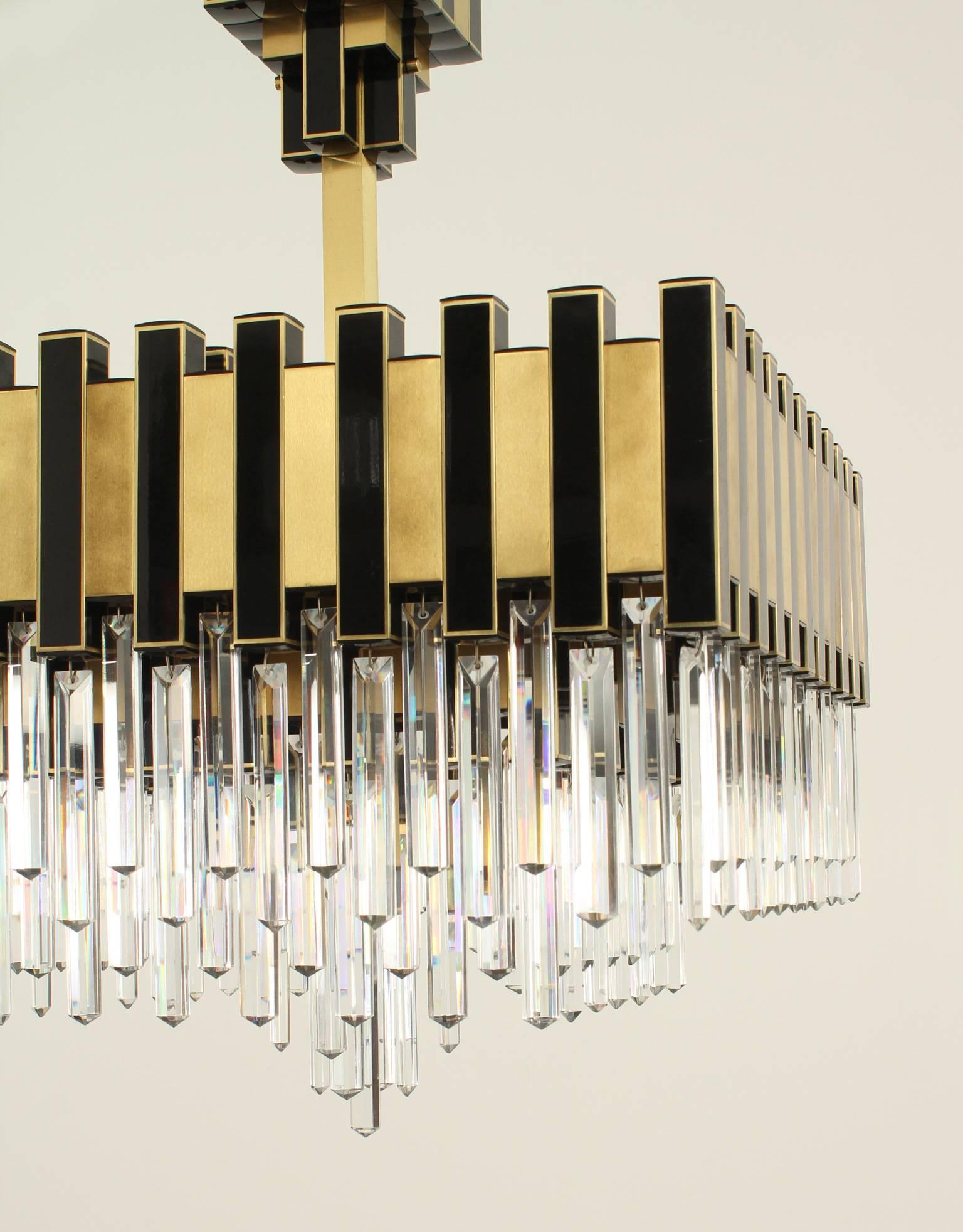 Mid-Century Modern Large Lumica Chandelier For Sale