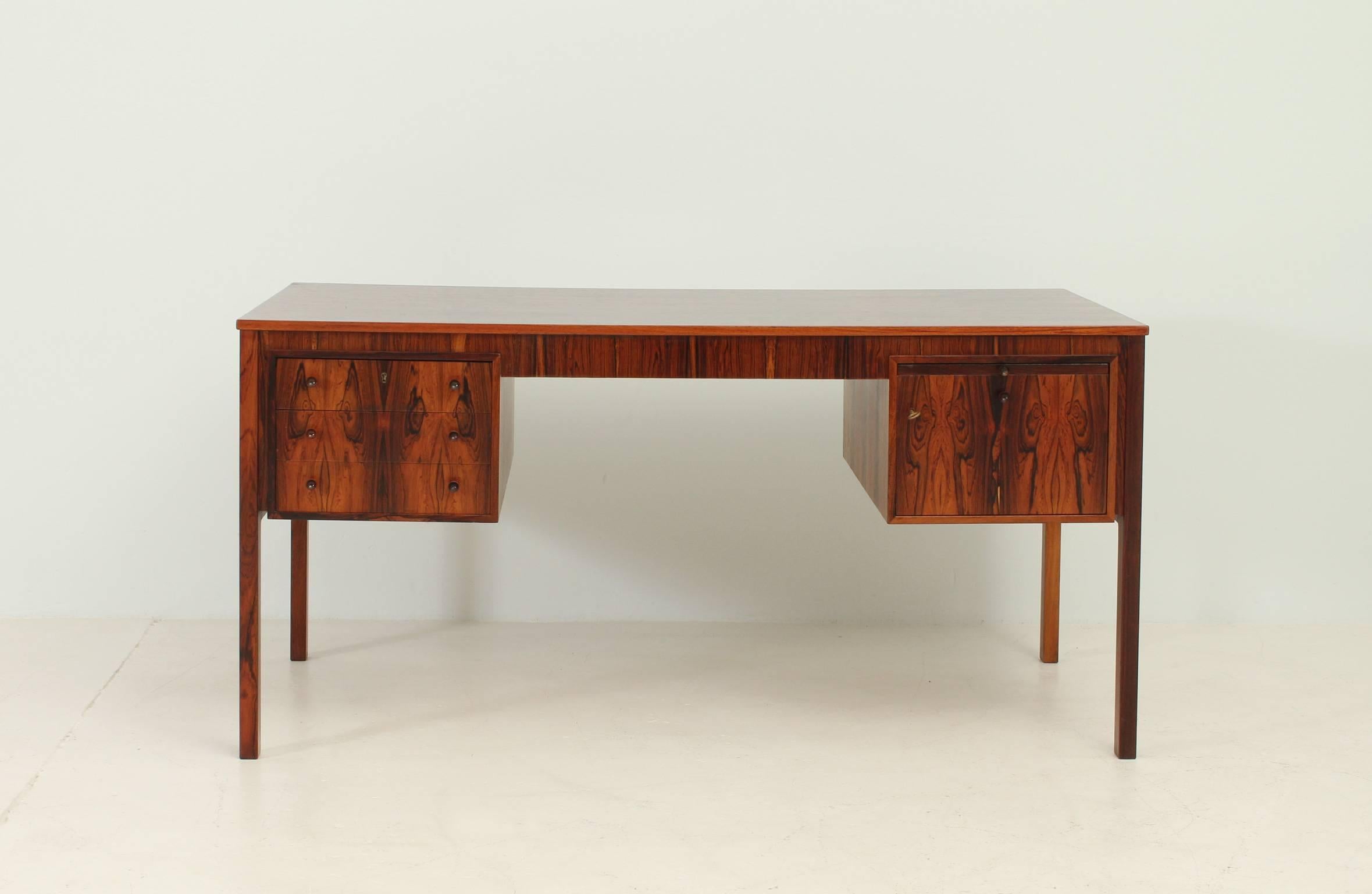 Mid-Century Modern Rosewood Desk by Erik Wørts