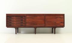 Rosewood Large Sideboard by Gianfranco Frattini for Bernini