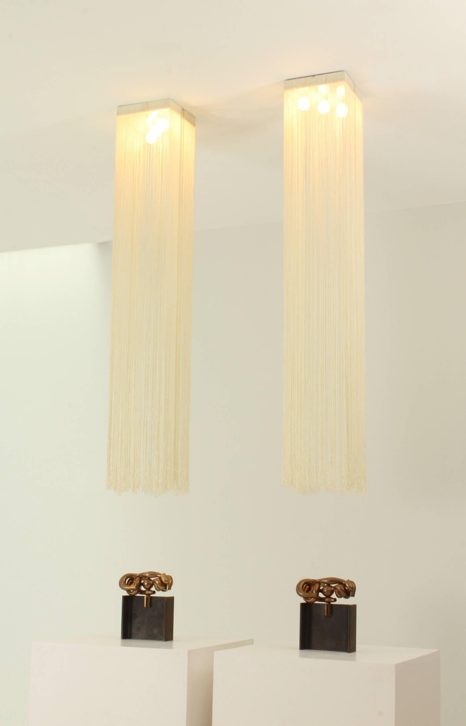 Mid-Century Modern Pair of Garbo Ceiling Lamps by Mariyo Yagi For Sale
