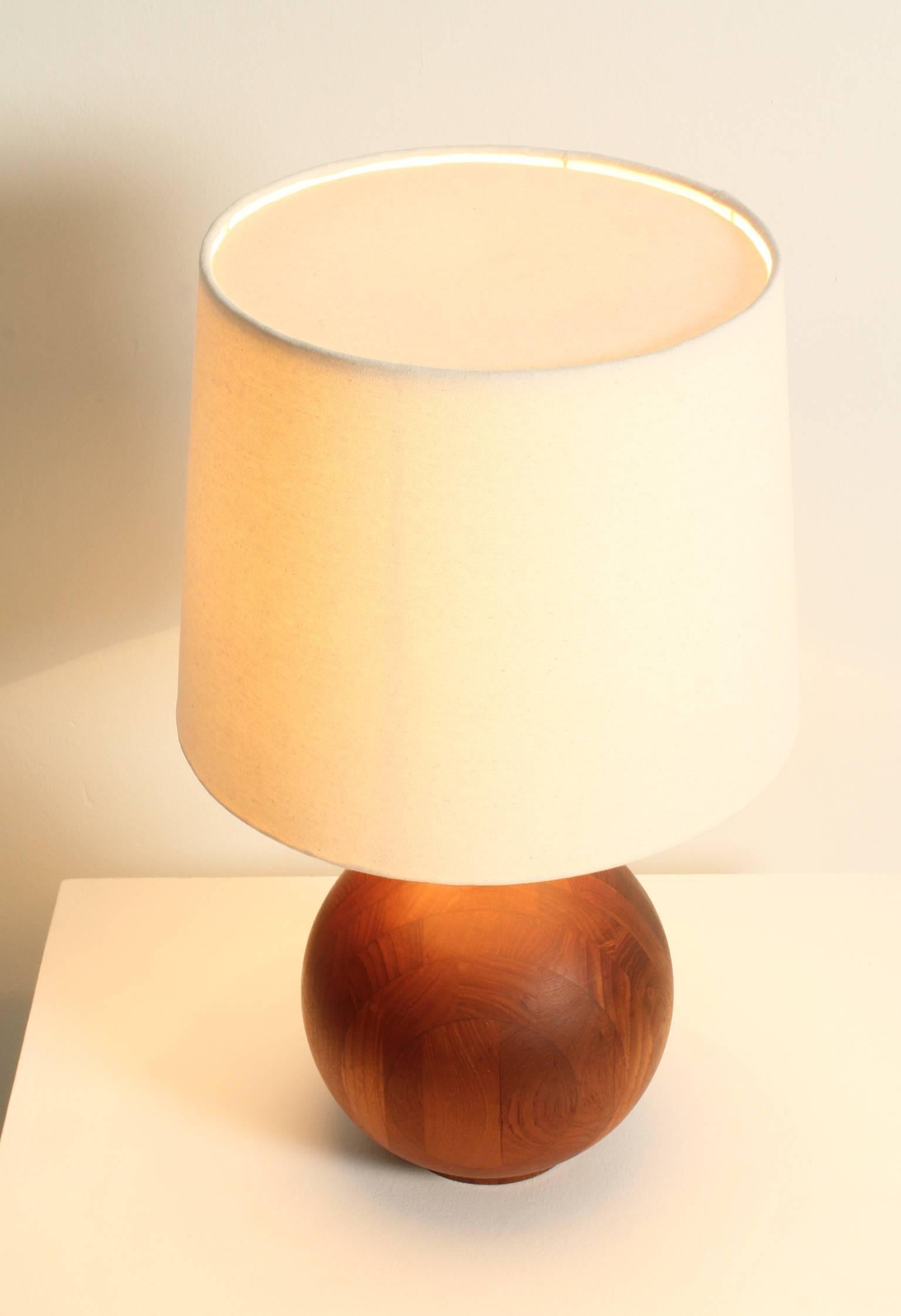 Danish Teak Table Lamp For Sale 2