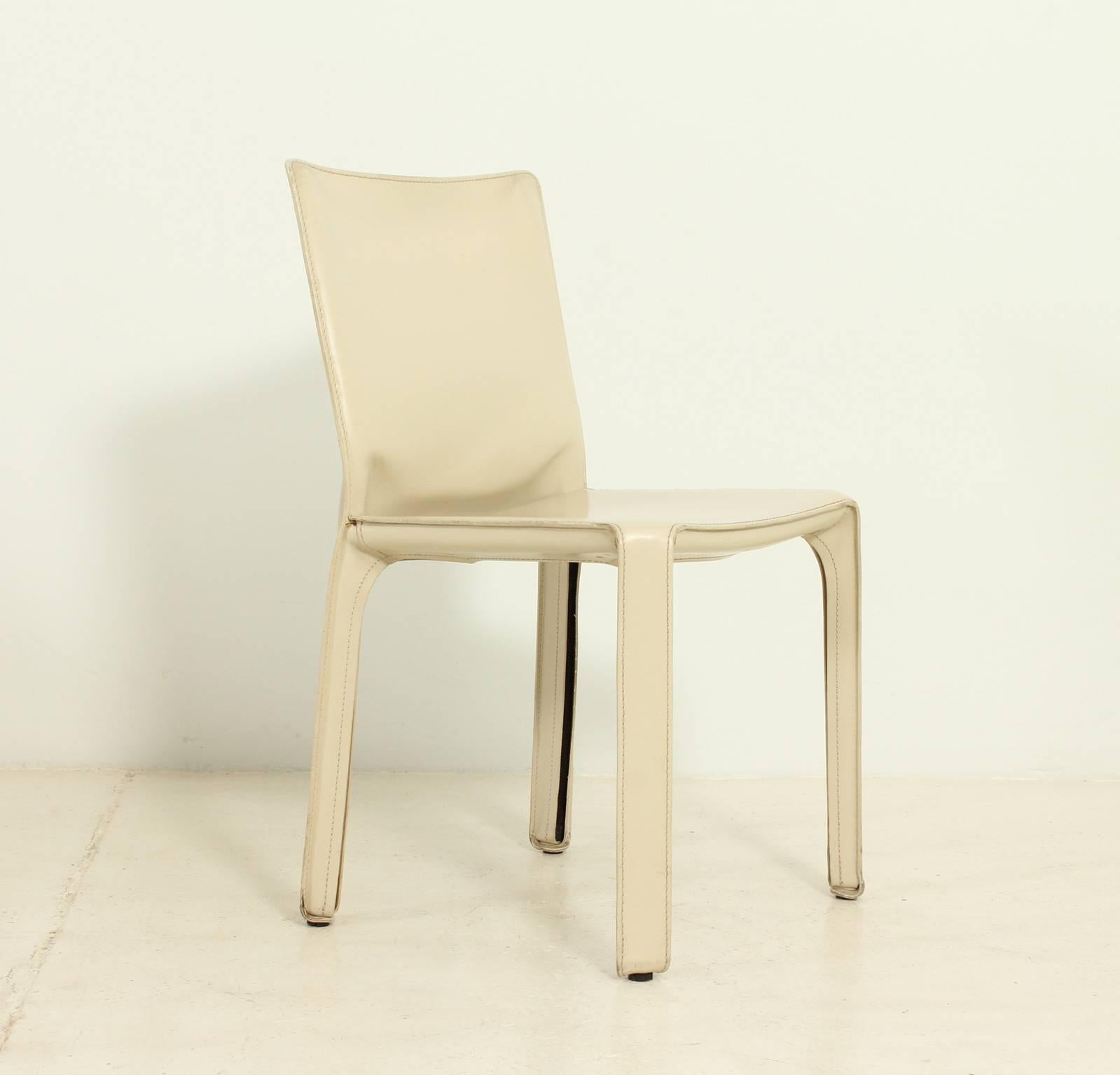 Set of Six Cab Chairs by Mario Bellini 1
