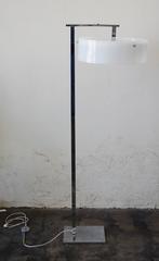 Chrome and Acrylic Flip-Top Floor Lamp