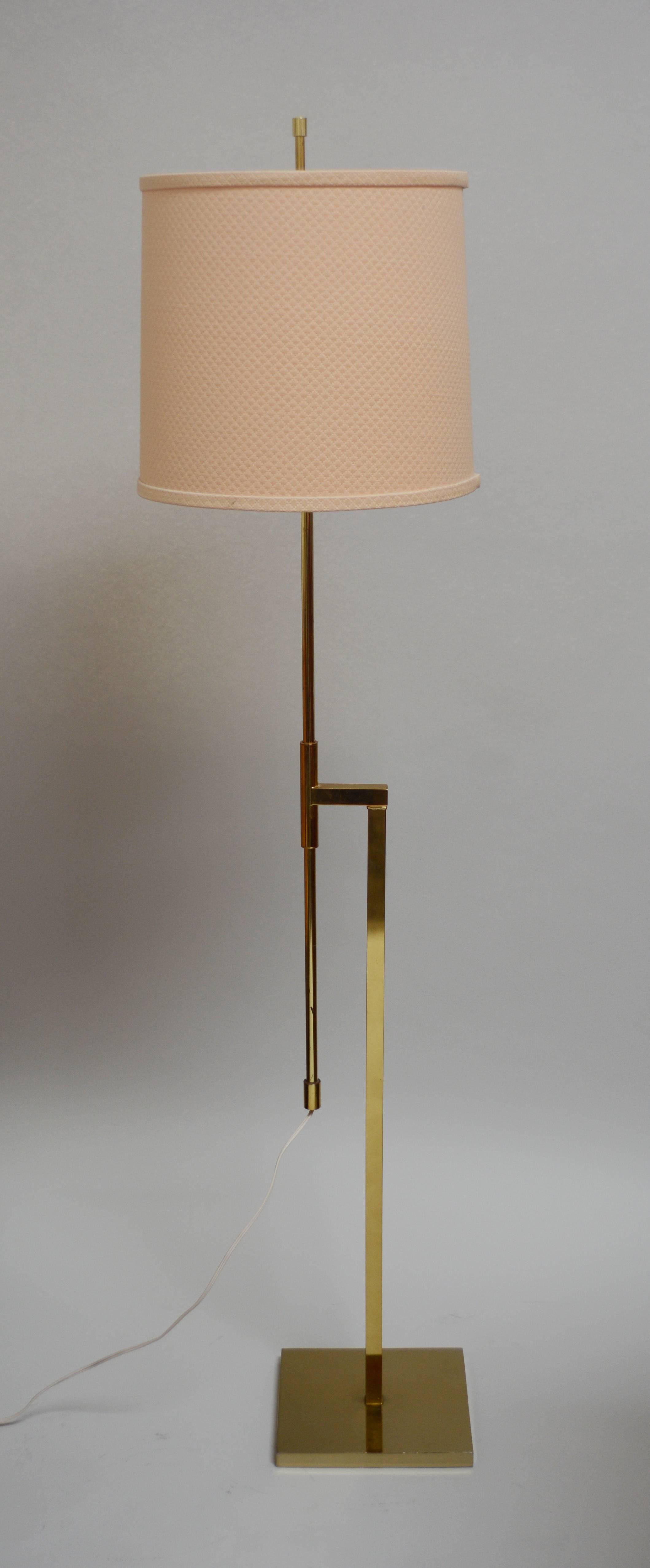 Laurel Brass Adjustable Floor Lamp 2