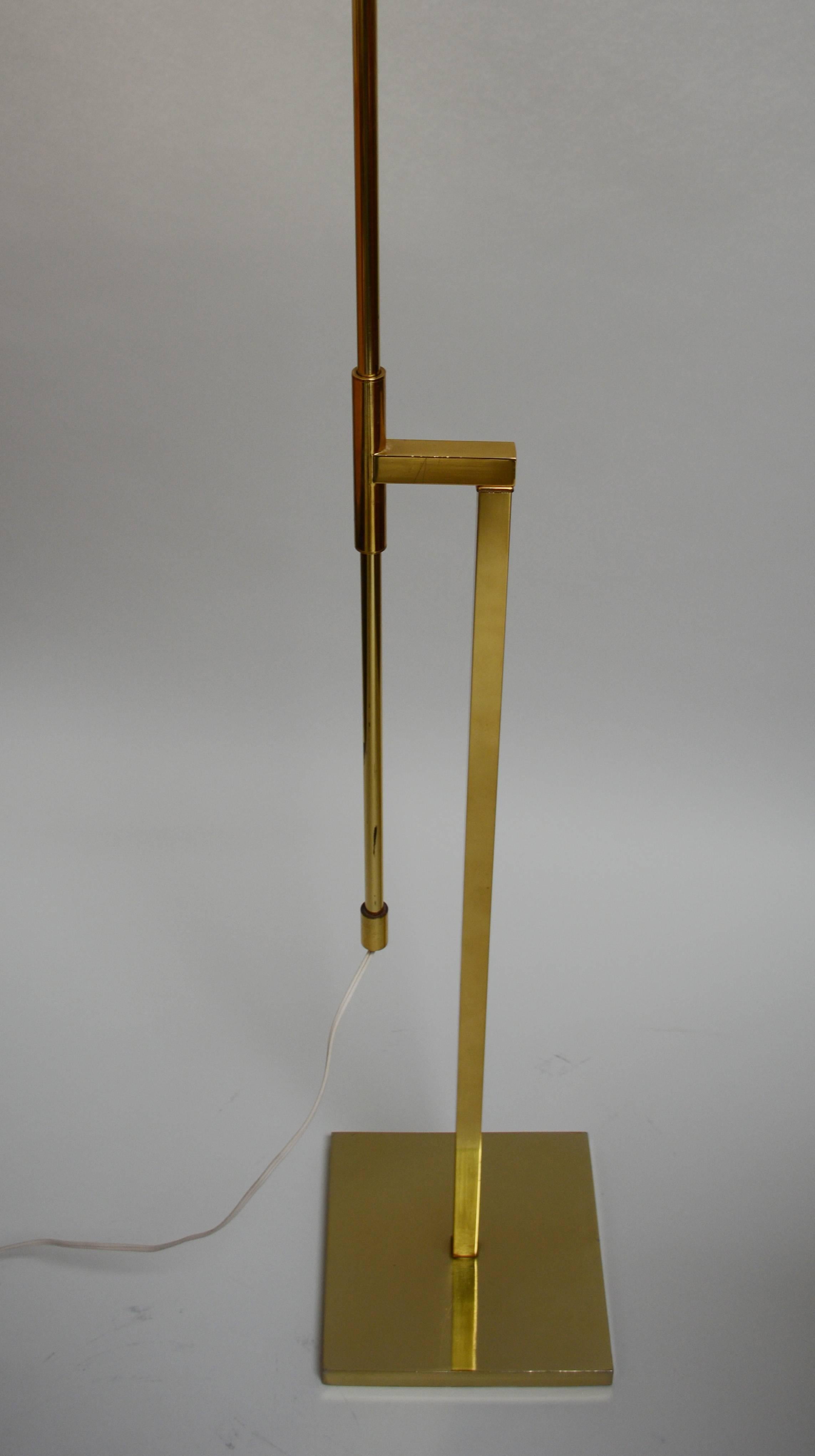 American Laurel Brass Adjustable Floor Lamp