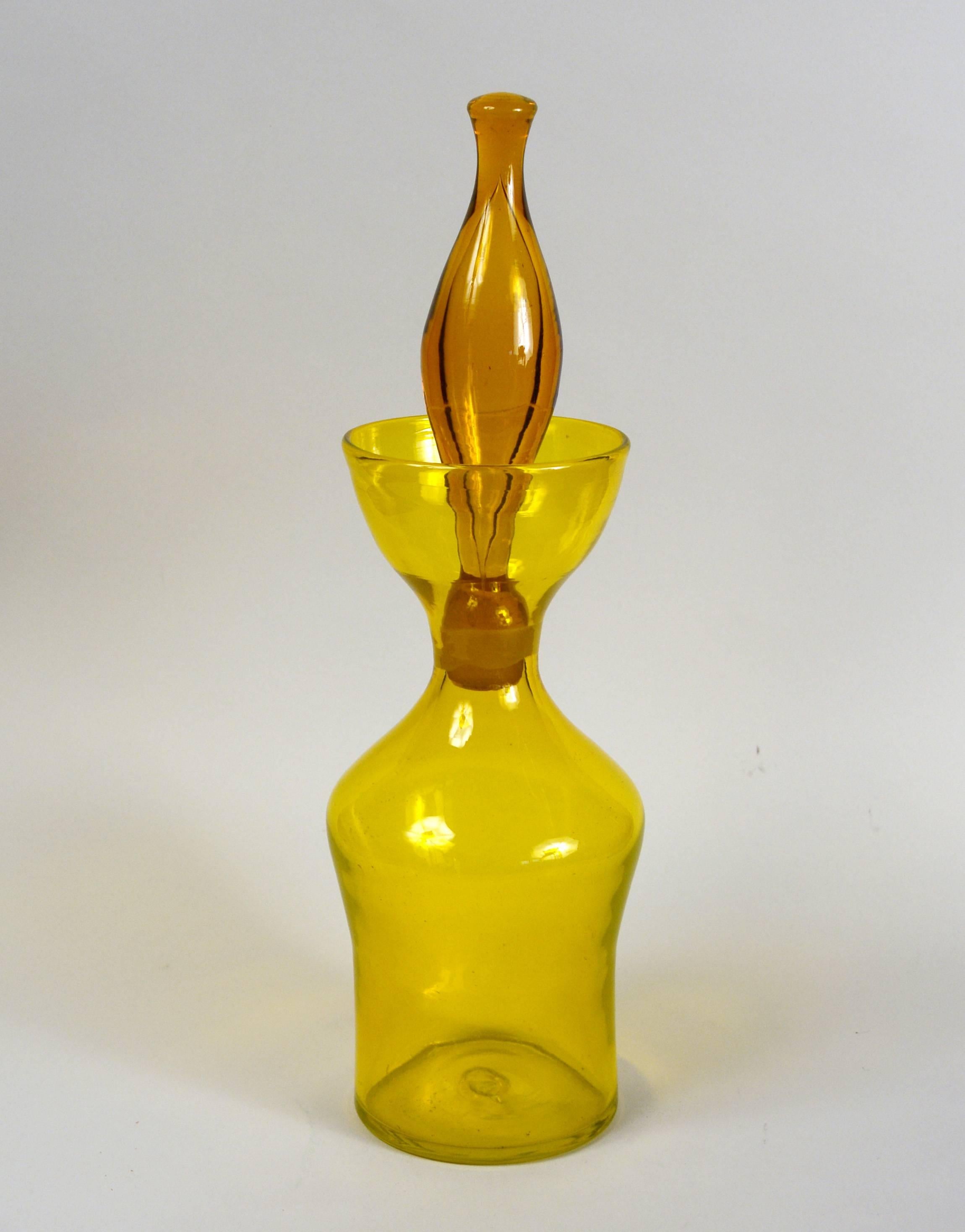 Mid-Century Modern Collection of Blenko Decanters