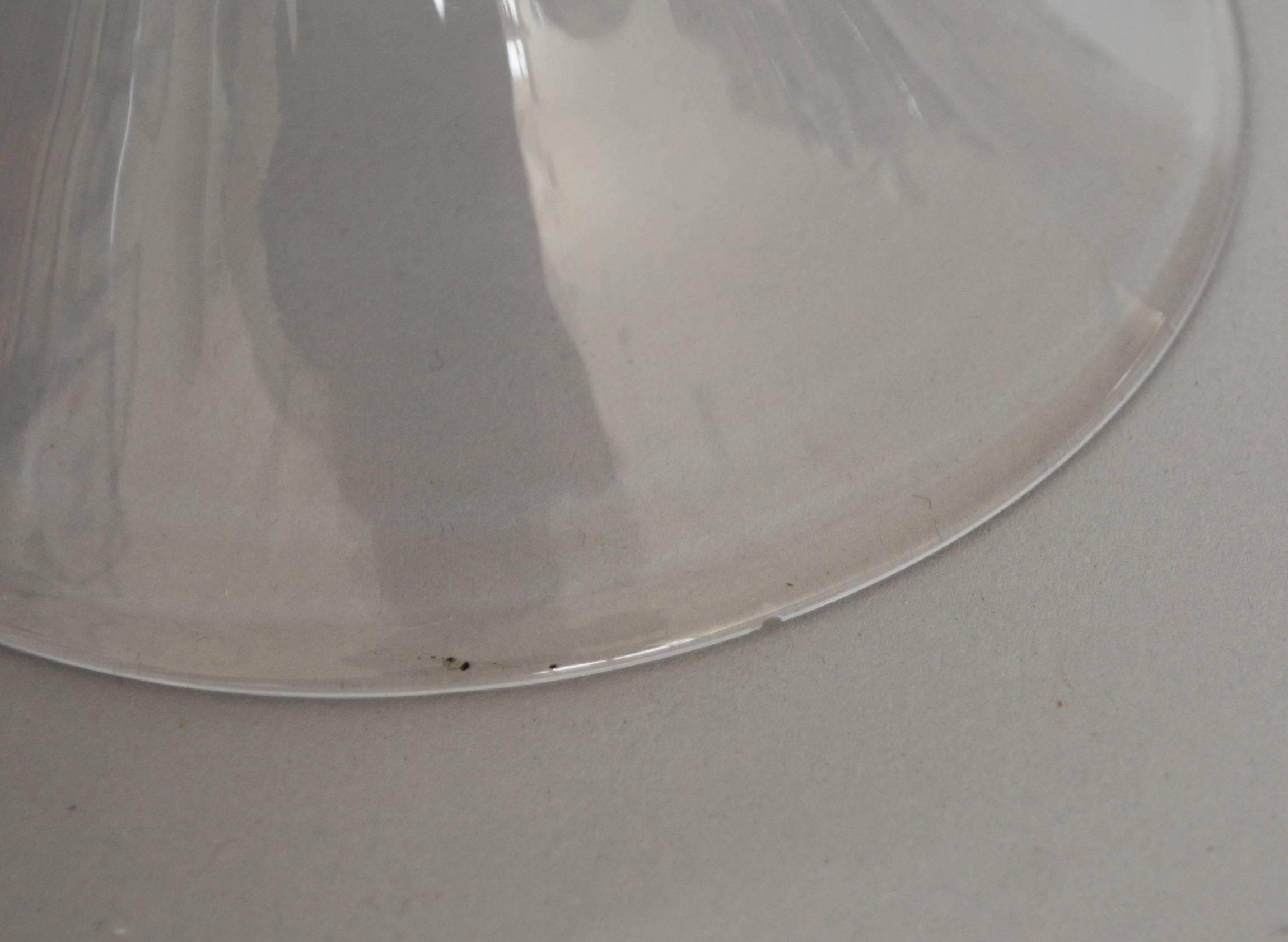 Mid-20th Century Pair of Allan Adler Sterling and Glass Candle Holders