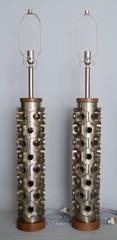 Pair of Industrial Cutters as Table Lamps