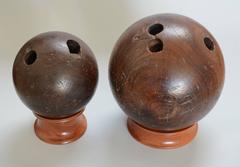 Antique Wood Bowling Balls