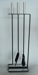 Pilgrim Modernist Aluminum and Iron Fireplace Tools