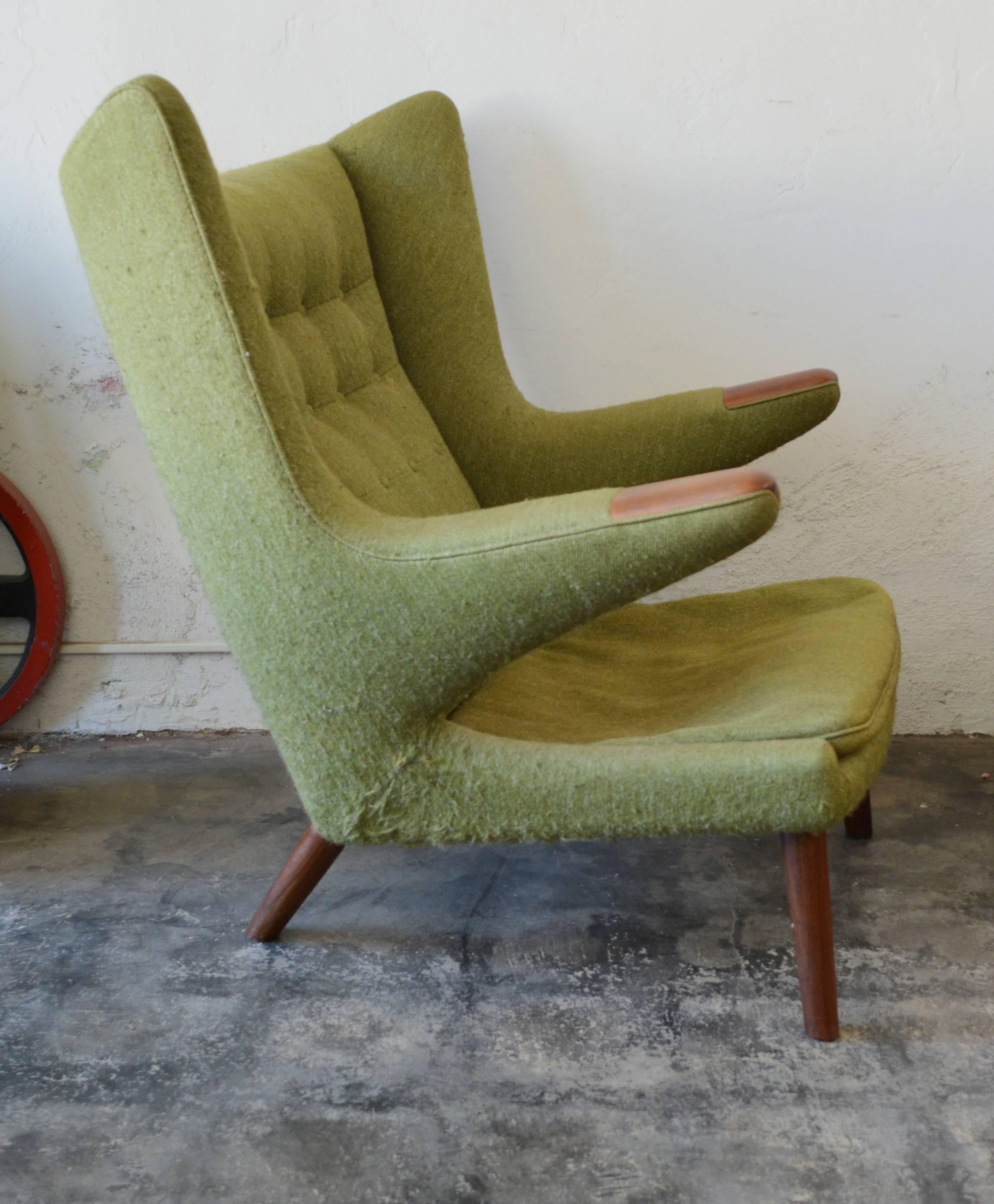 Hans Wegner Papa Bear Chair for A.P. Stolen In Good Condition In San Mateo, CA