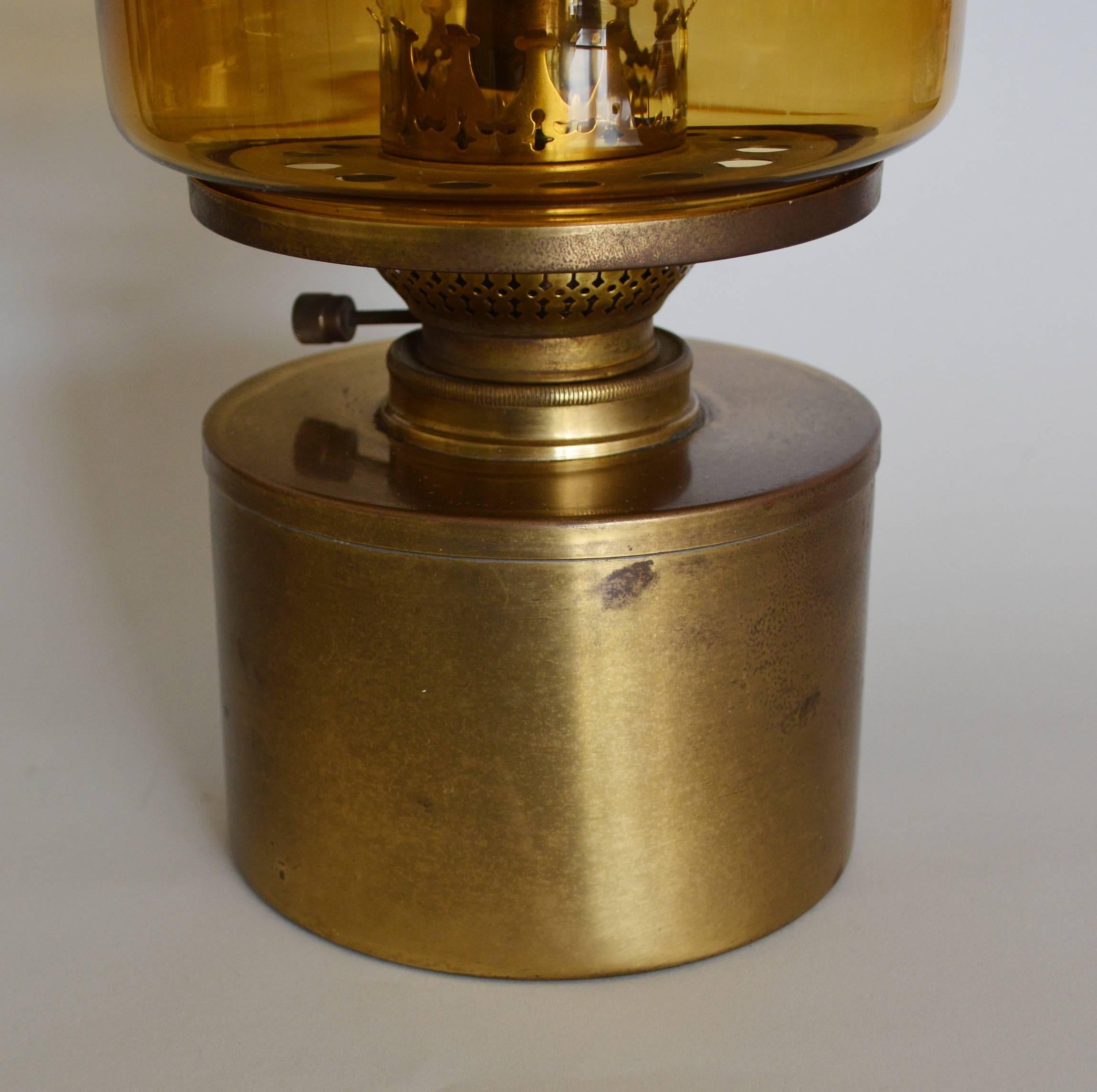 Swedish Hans-Agne Jakobsson Kerosene Oil Lamp