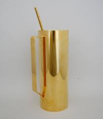 Gold Plated Modernist Cocktail Pitcher