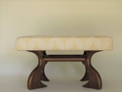 Mid-Century Ottoman with Very Sexy Legs