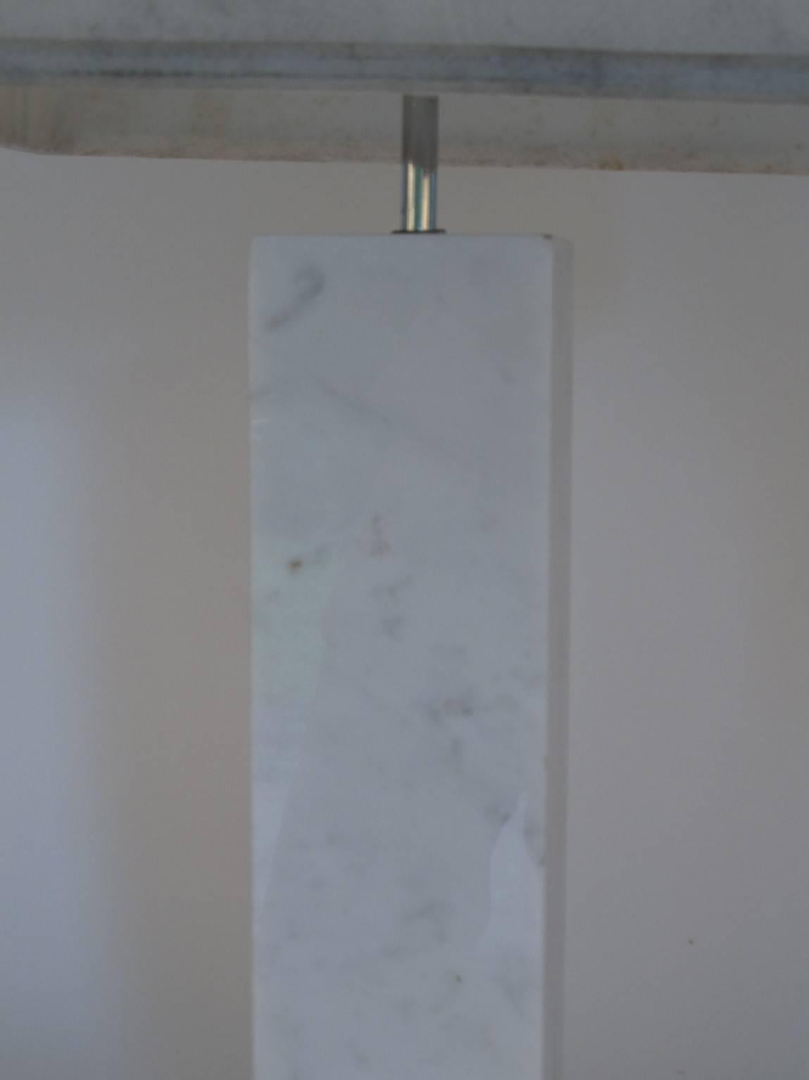 Robert Sonneman Carrera Marble Table Lamp In Good Condition For Sale In Papaikou, HI