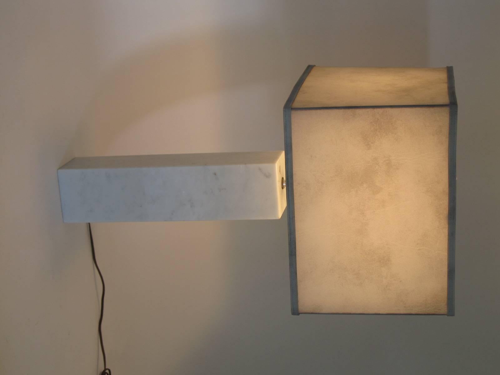 Mid-20th Century Robert Sonneman Carrera Marble Table Lamp For Sale