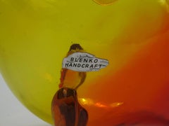 Winslow Anderson Design Blenko Amberina Fish Vase