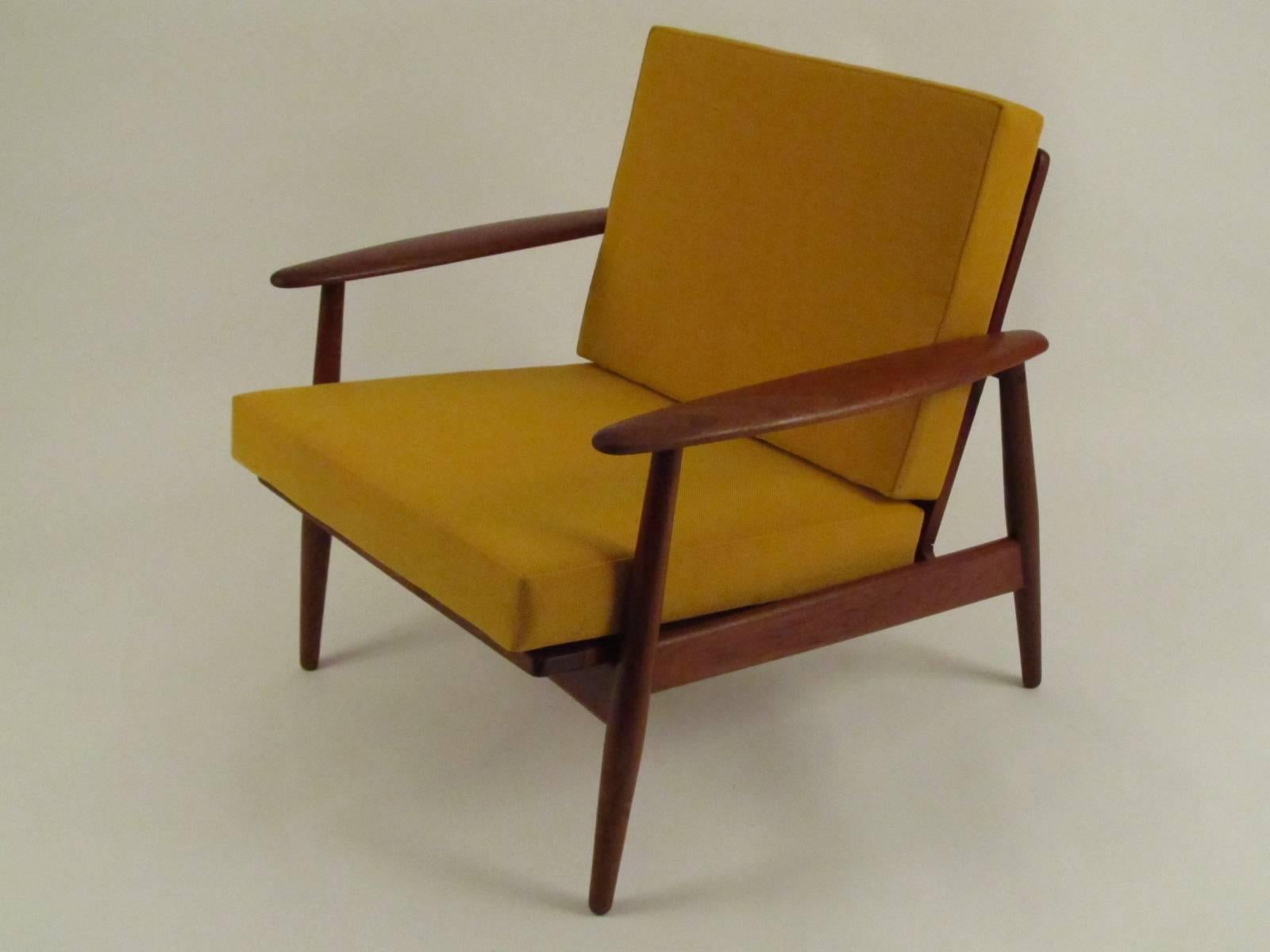 A lovely Danish teak armchair attributed to the Moreddi furniture company. The 