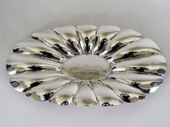 Large Sterling Silver Centerpiece Bowl by L. Maciel, Mexico