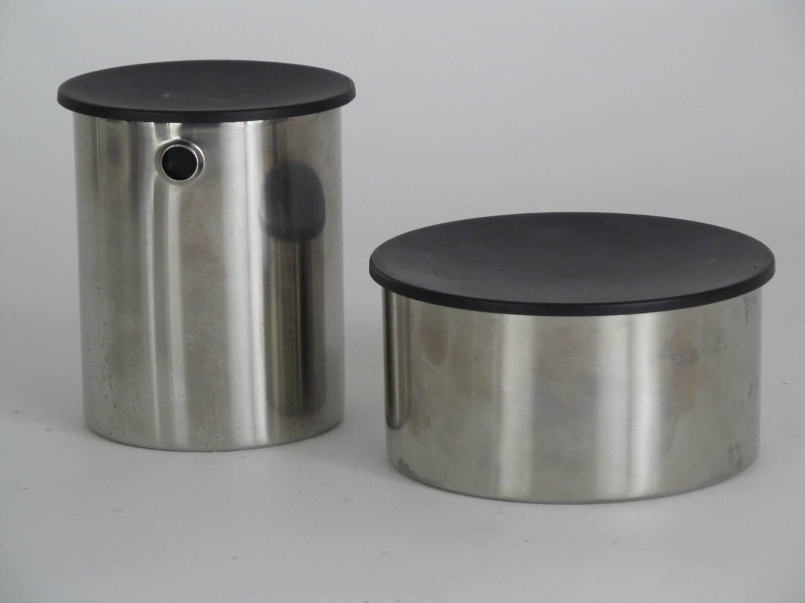 Danish Five-Piece Set of Stainless Stelton Designed by Erik Magnussen