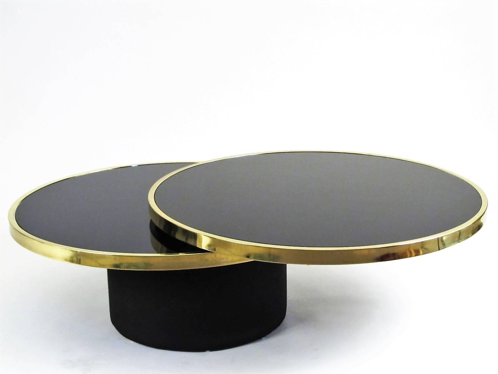 round swivel coffee table vintage