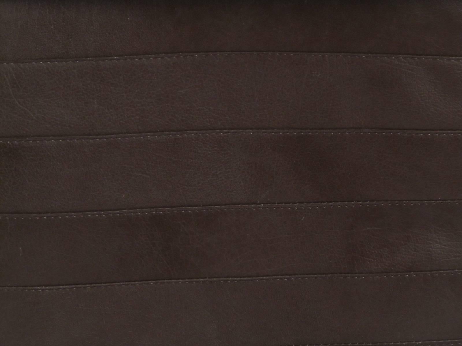 Danish Rosewood and Stitched Leather Magazine Rack