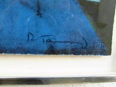 Four Color Stone Lithograph "El Personnage" by Rufino Tamayo with Documentation