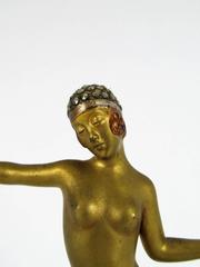 Art Deco Bronze Dancer Figure by Dorothea Charol